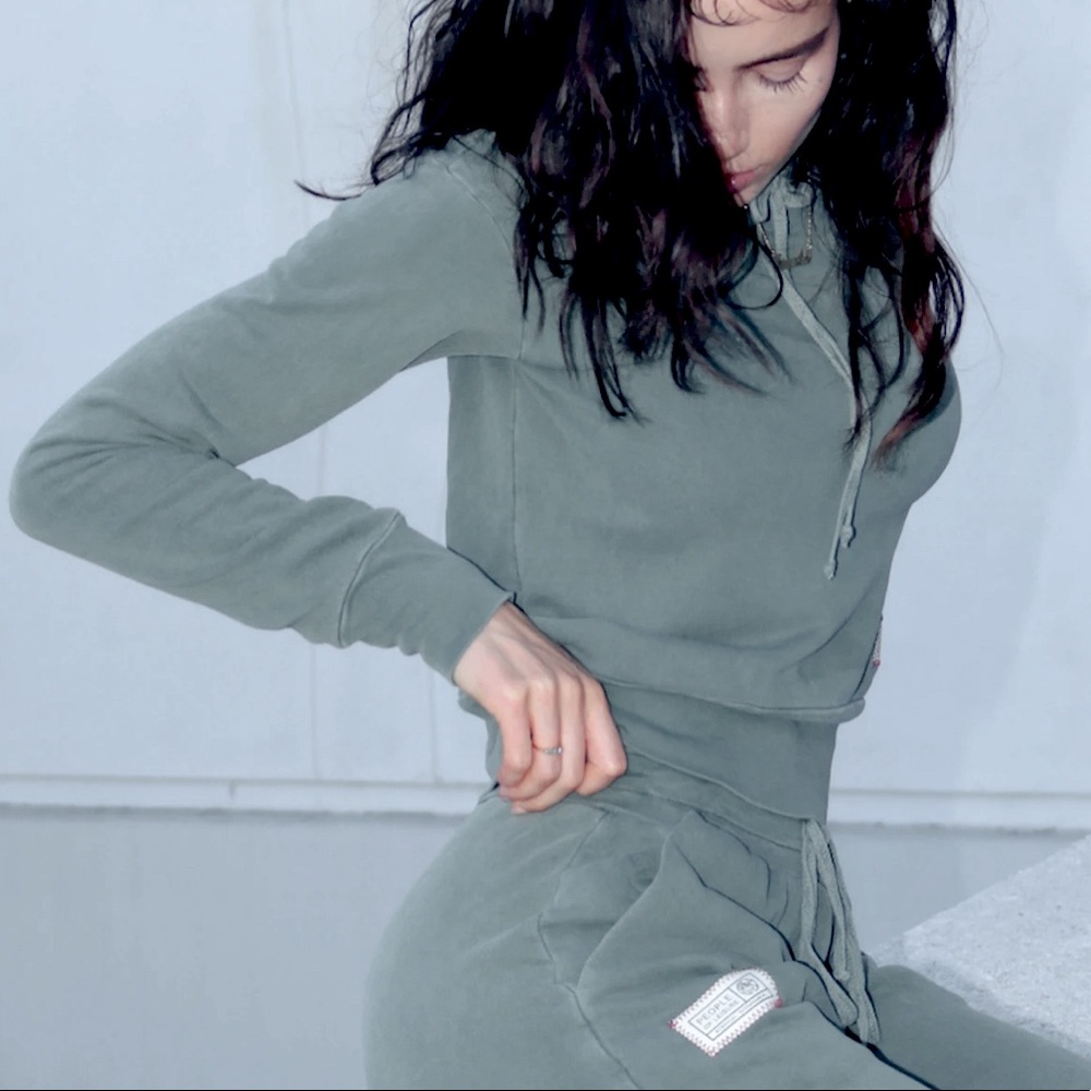 Hoodie & Sweater Pants Set Charcoal